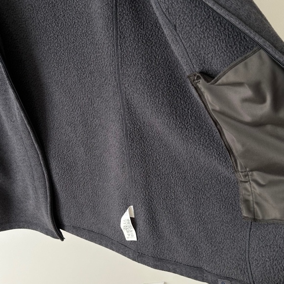 LL Bean Gray Sweater Fleece Hooded Zip Up Coat - Picture 13 of 16